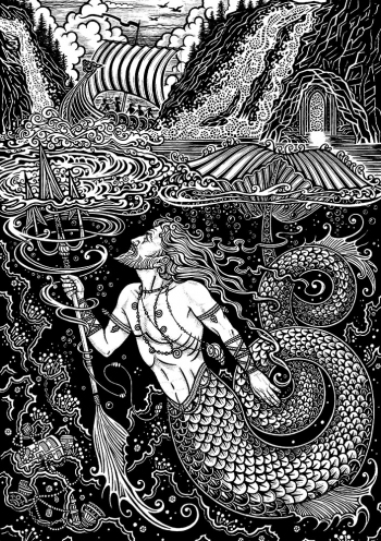 Merman-bw