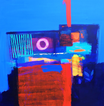 AFTER-MIDNIGHT-2-Acrylic-on-Canvas-100cm-x-100cm