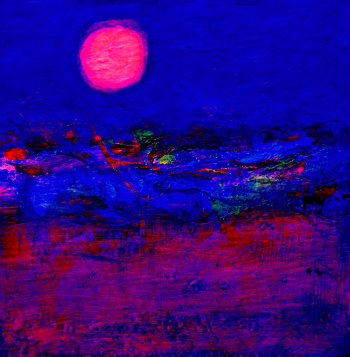 NIGHT-ON-THE-ANCIENT-SILK-ROUTE-Acrylic-on-Canvas-76cm-x-76cm